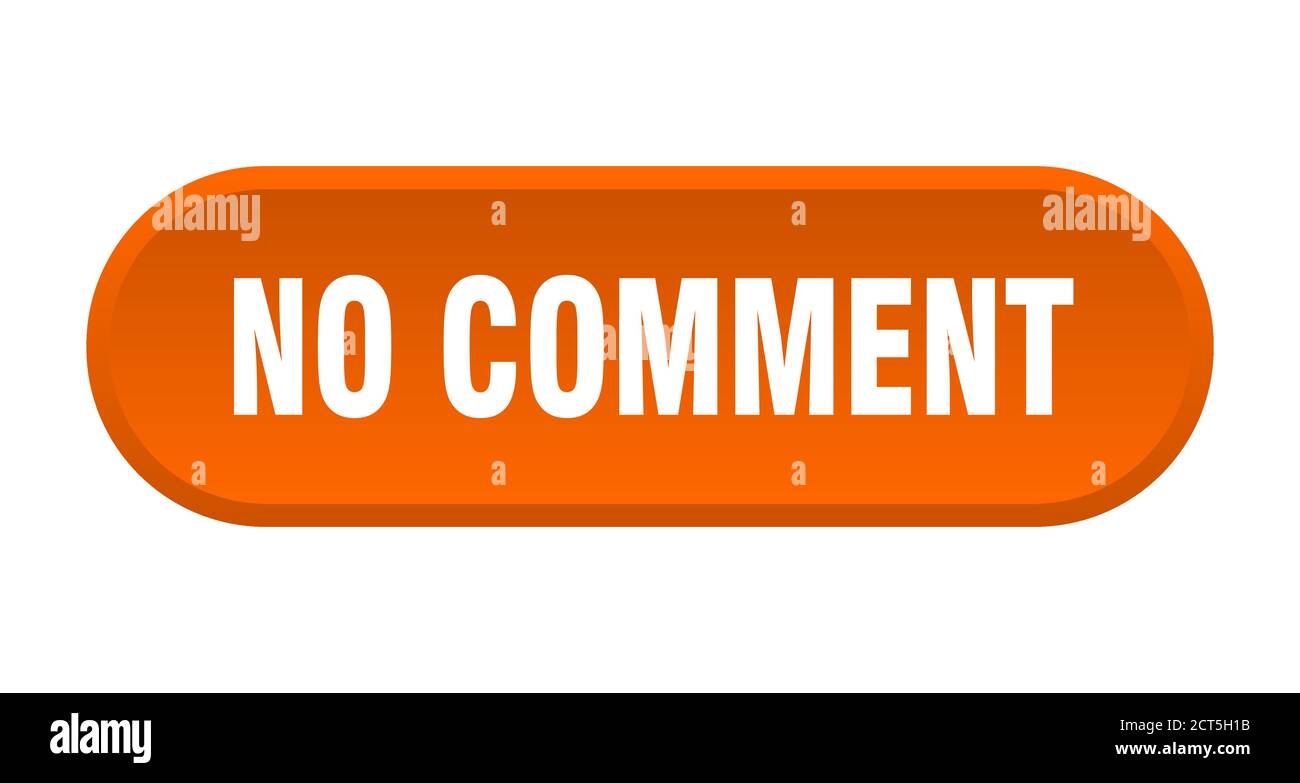 no comment button. rounded sign isolated on white background Stock Vector