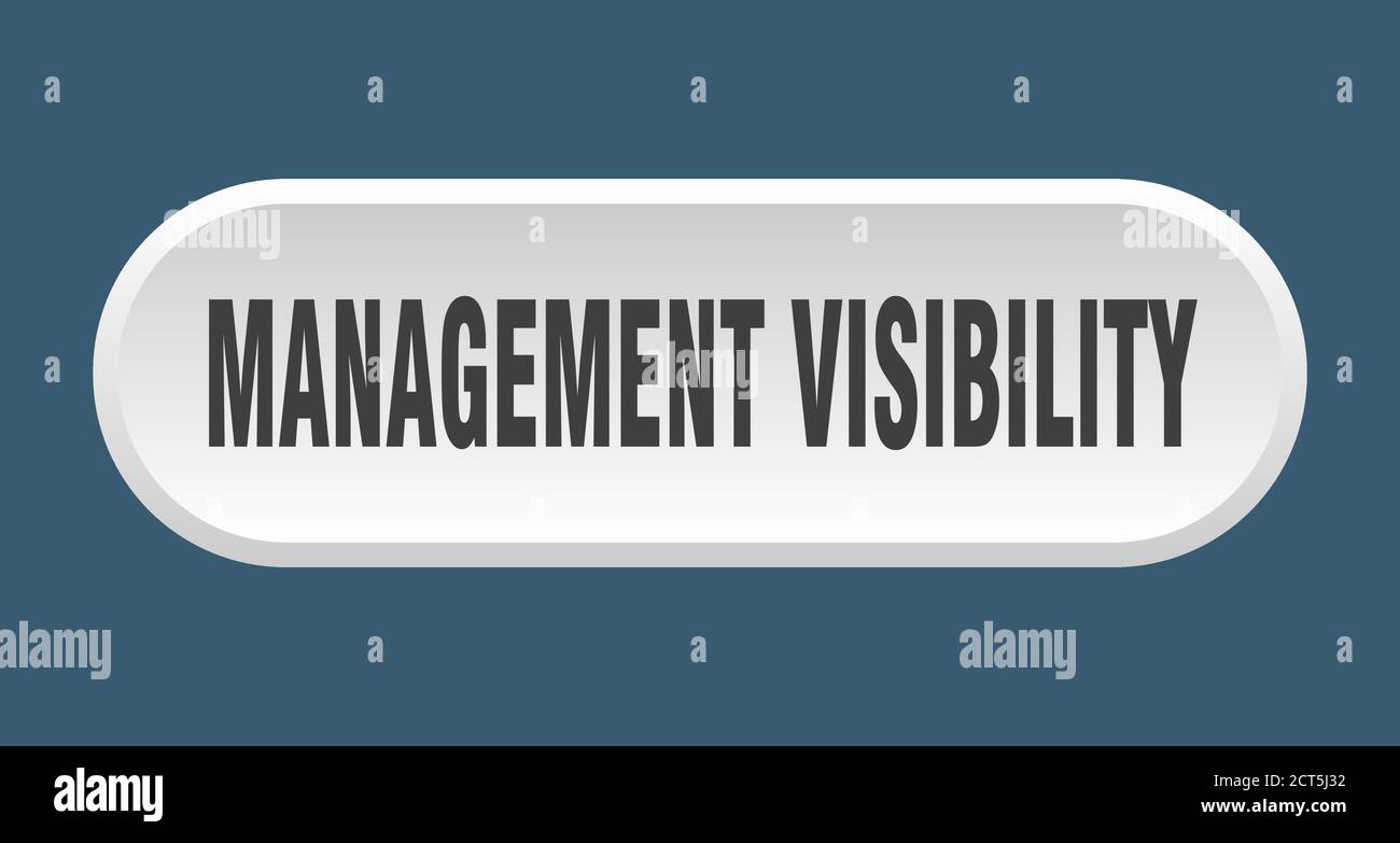 management visibility button. rounded sign isolated on white background Stock Vector Image & Art