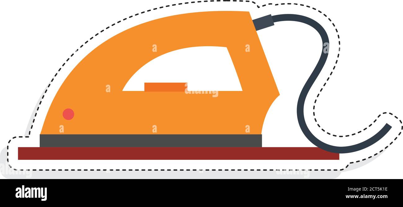 Isolated iron icon. Laundry equipment icon - Vector Stock Vector