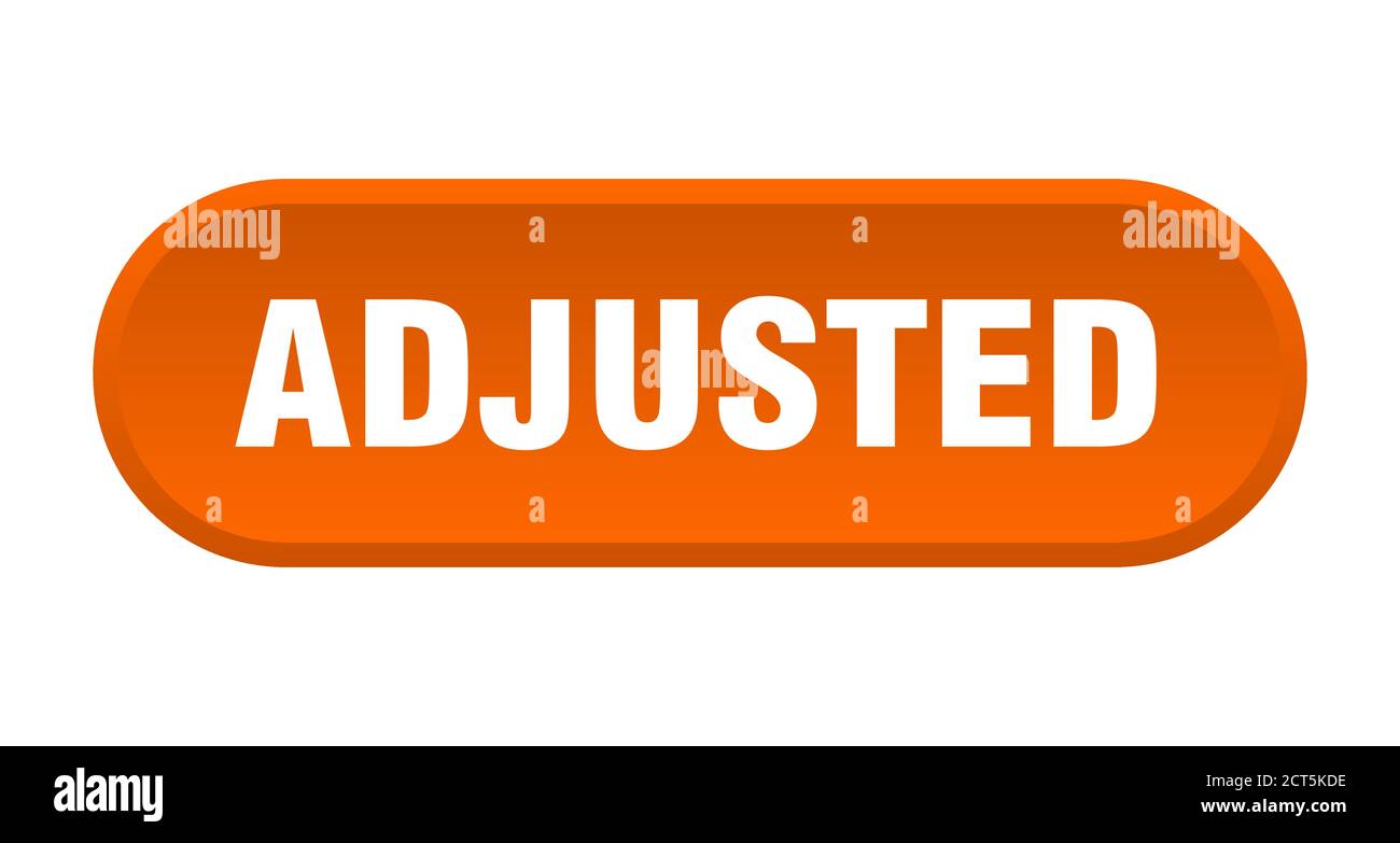 adjusted button. rounded sign isolated on white background Stock Vector ...