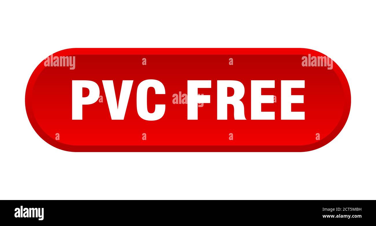 pvc free button. rounded sign isolated on white background Stock Vector ...