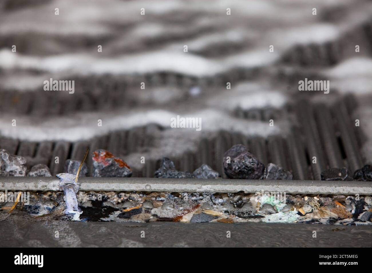 Aksu/Kazakhstan - May 29 2012: Aksu metallurgical plant. Modern slag processing machine. Stock Photo