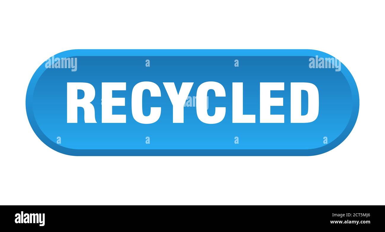 recycled button. rounded sign isolated on white background Stock Vector ...
