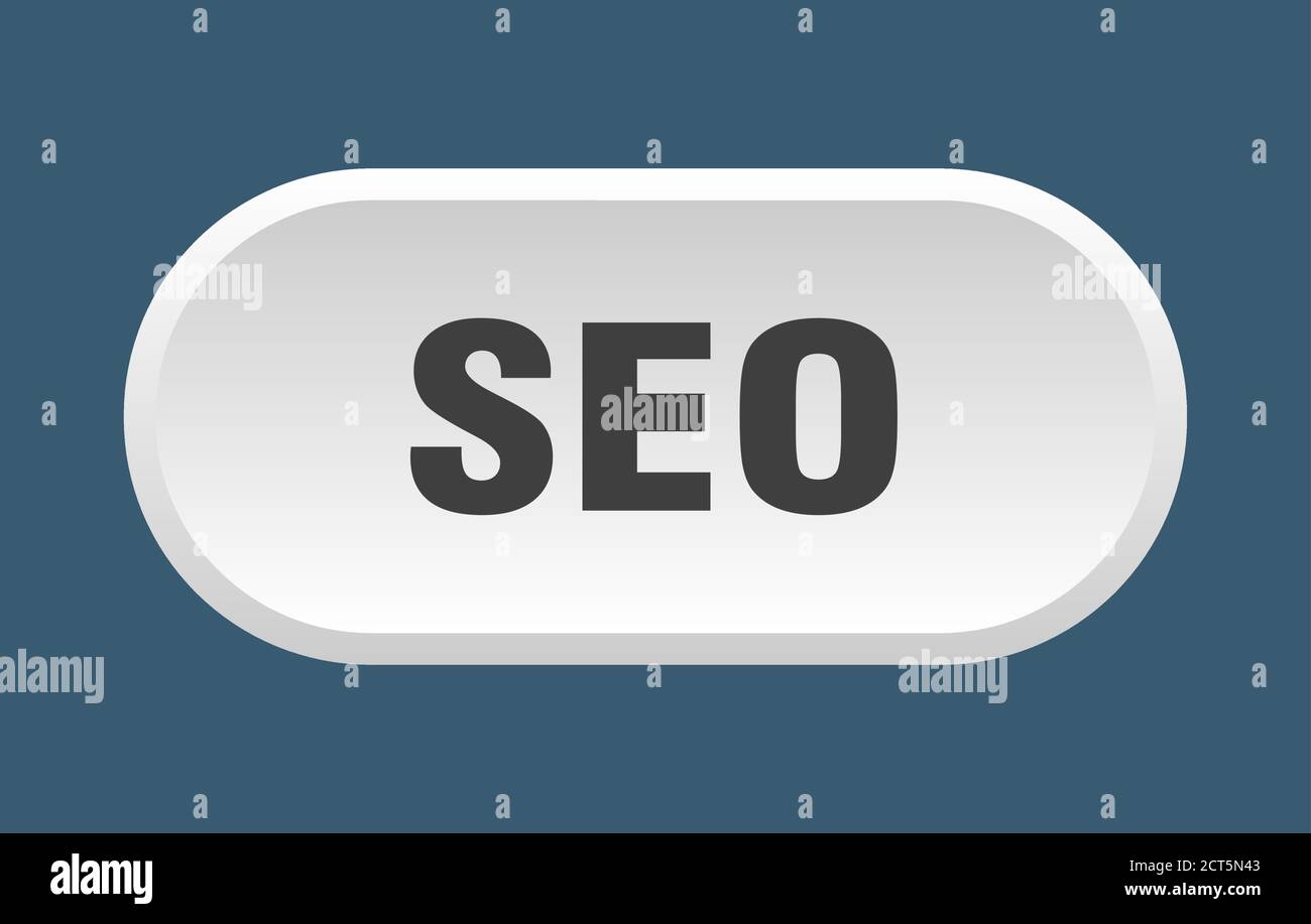 Seo Service Button seo button. rounded sign isolated on white background Stock Vector ...