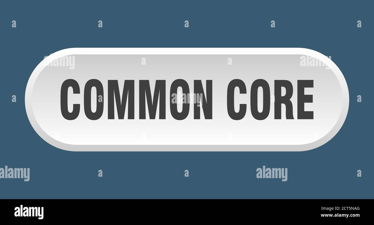 common core button. rounded sign isolated on white background Stock ...