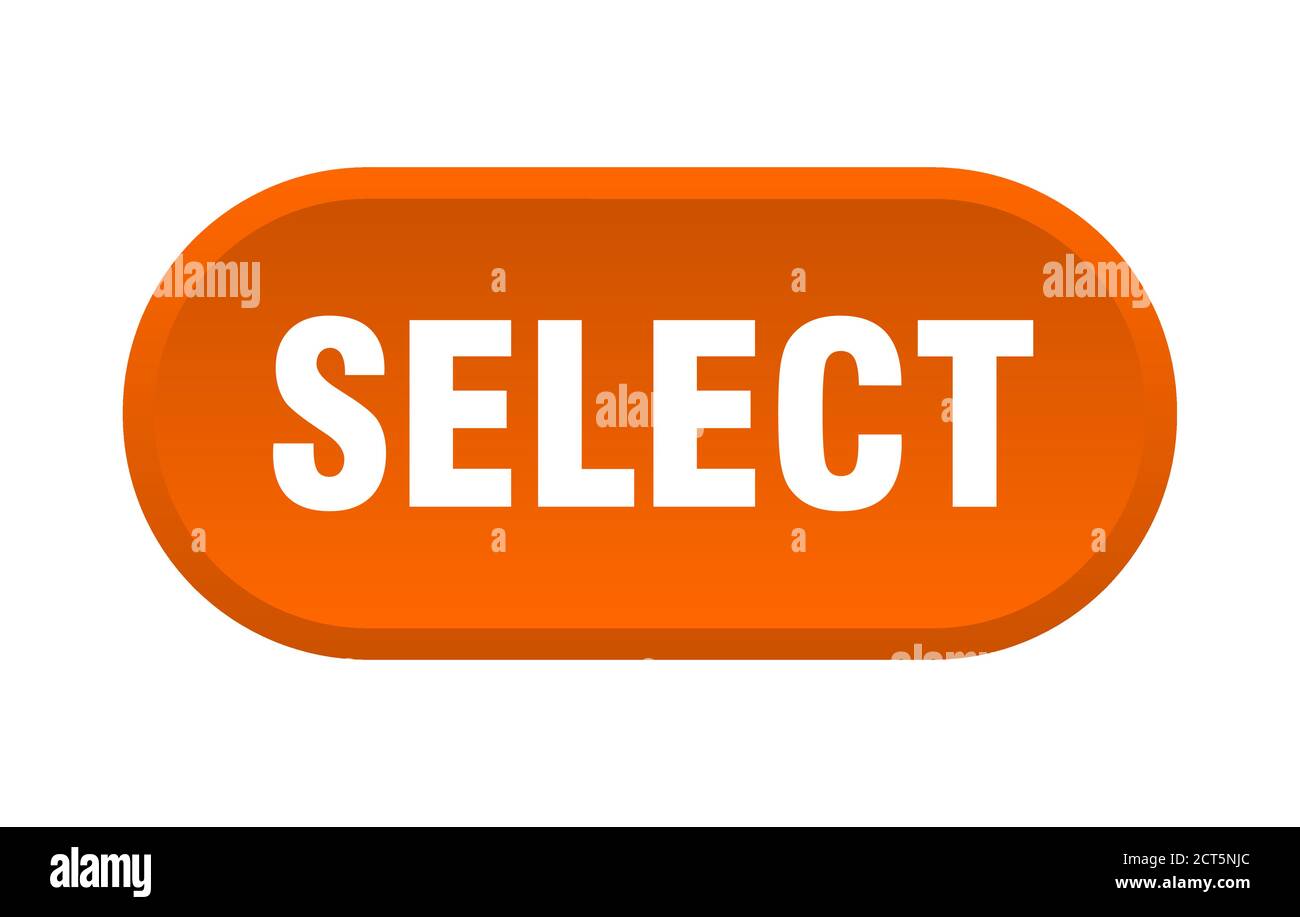 select button. rounded sign isolated on white background Stock Vector ...