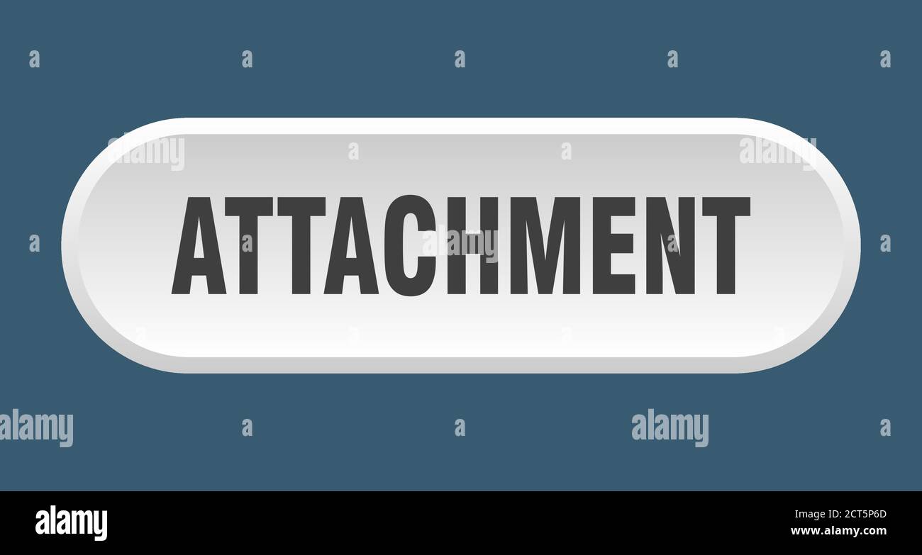 attachment button. rounded sign isolated on white background Stock ...