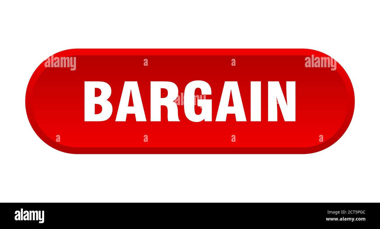 bargain button. rounded sign isolated on white background Stock Vector ...