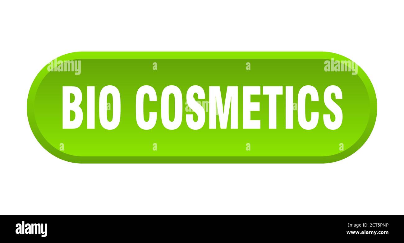 bio cosmetics button. rounded sign isolated on white background Stock ...