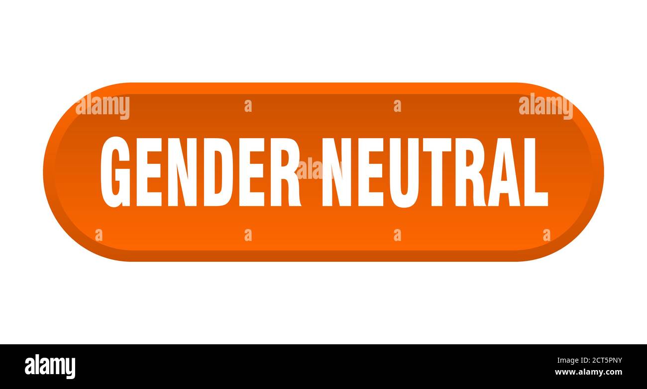gender neutral button. rounded sign isolated on white background Stock ...