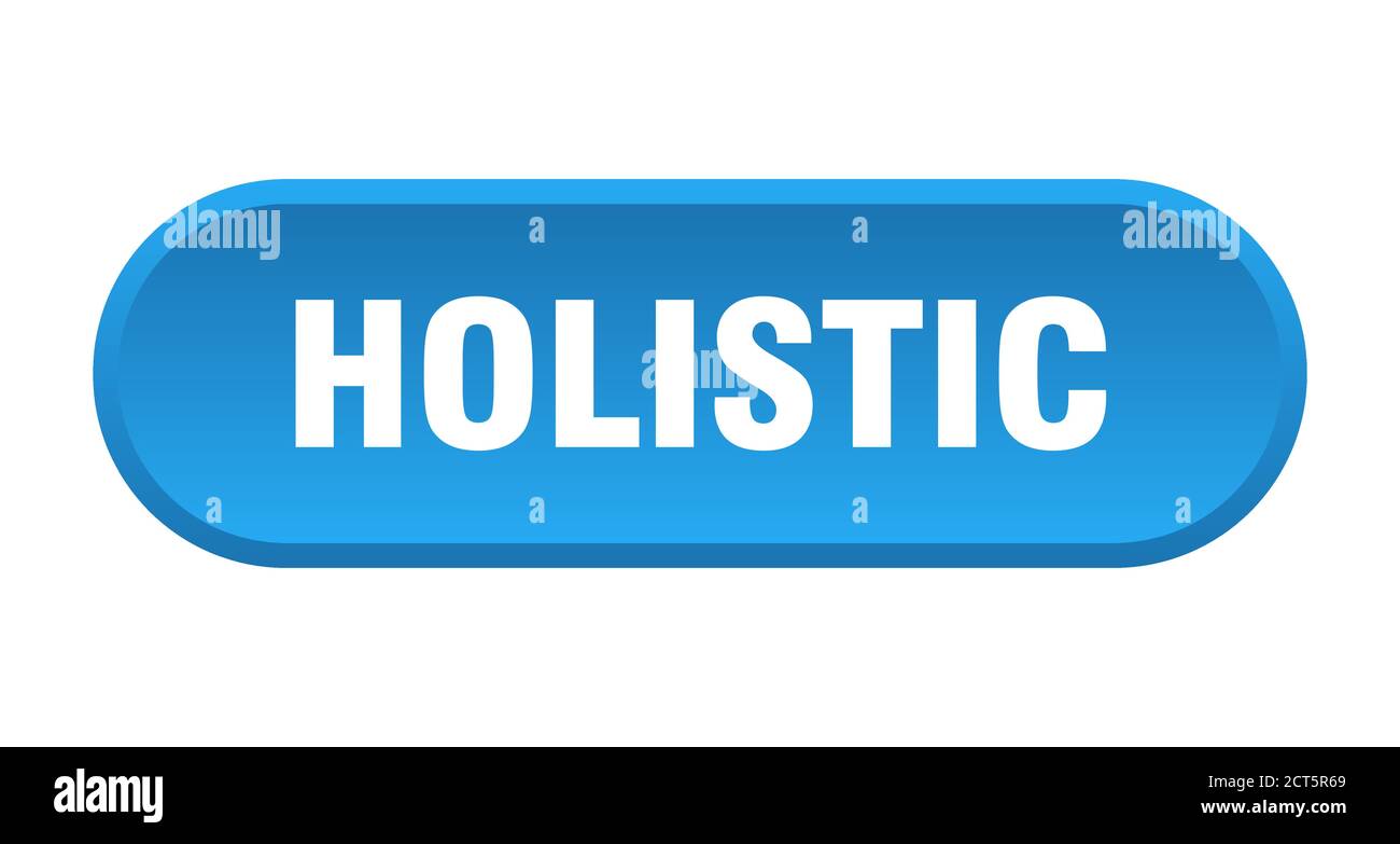 holistic button. rounded sign isolated on white background Stock Vector ...