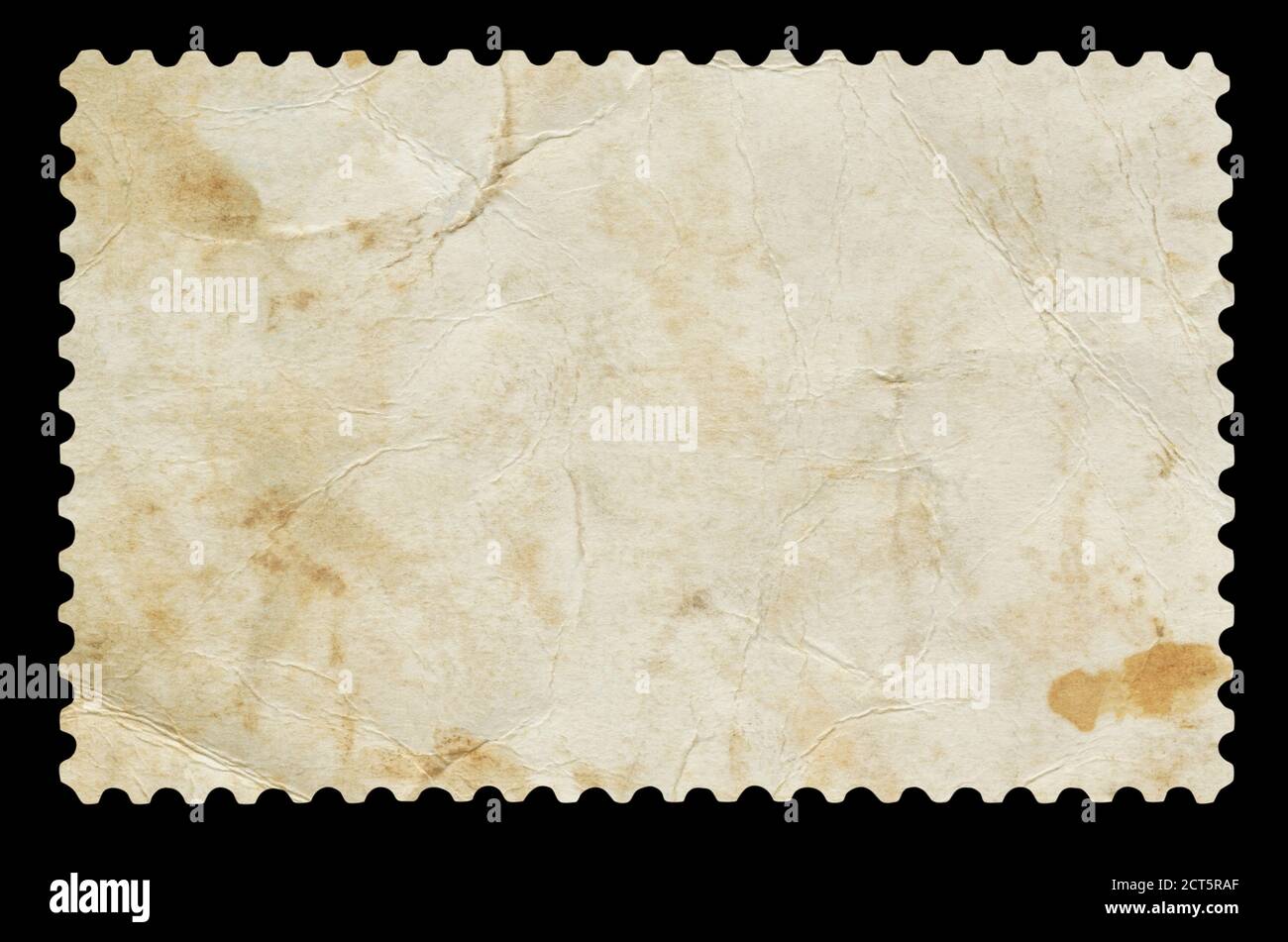 Blank postage stamp - Isolated on Black background Stock Photo - Alamy