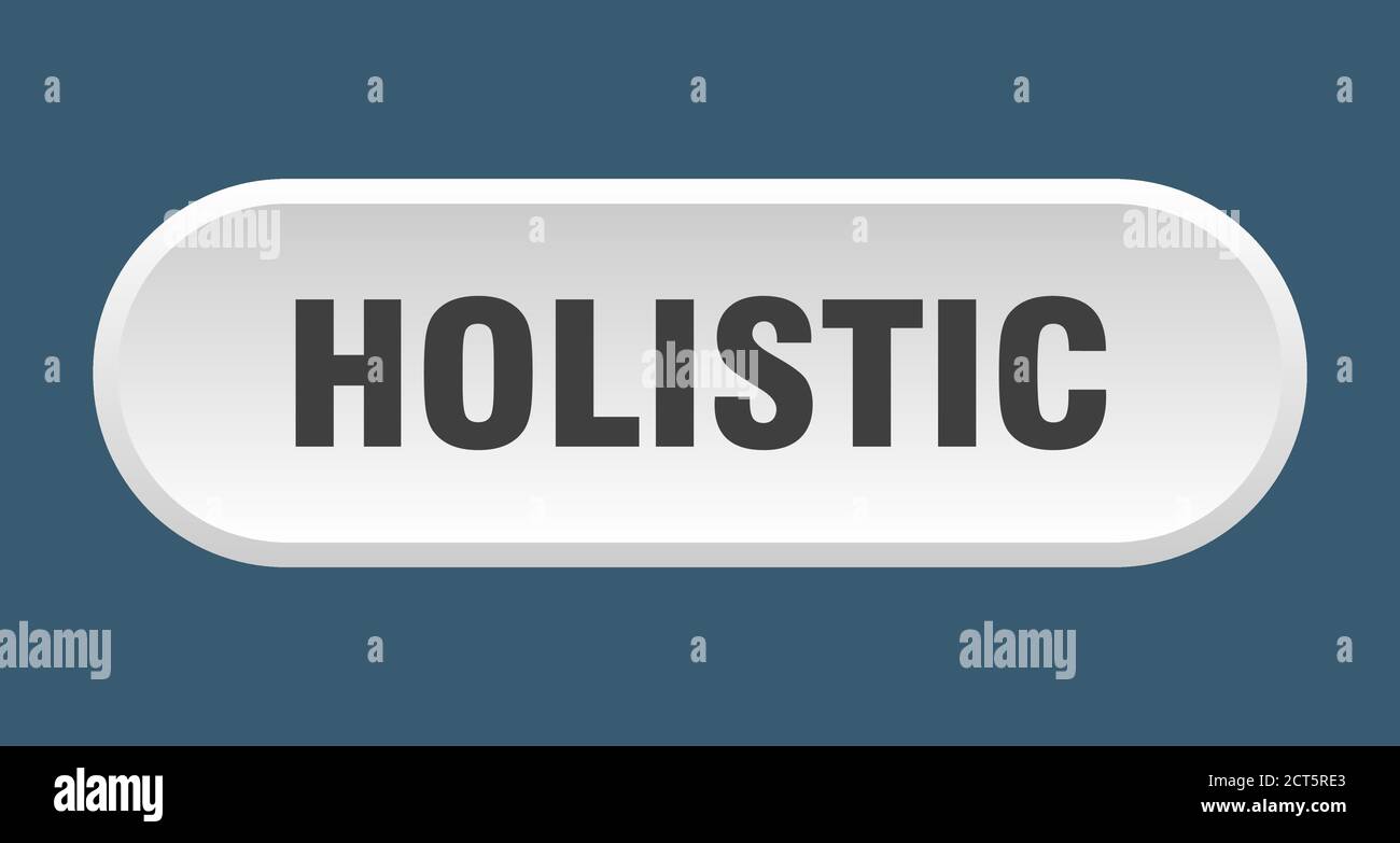 holistic button. rounded sign isolated on white background Stock Vector ...