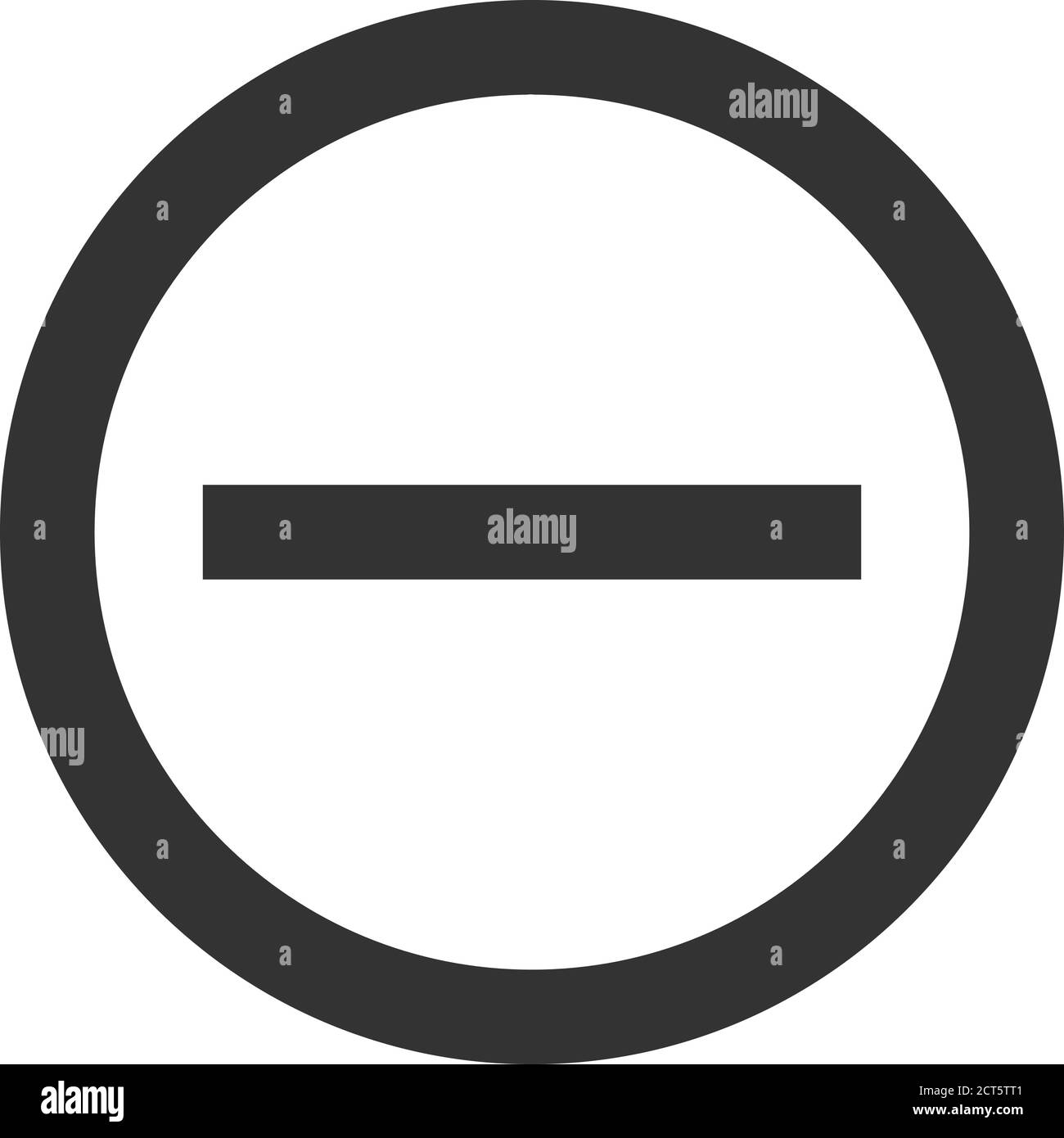 Stop sign icon in thick outline style. Black and white monochrome vector illustration. Stock Vector