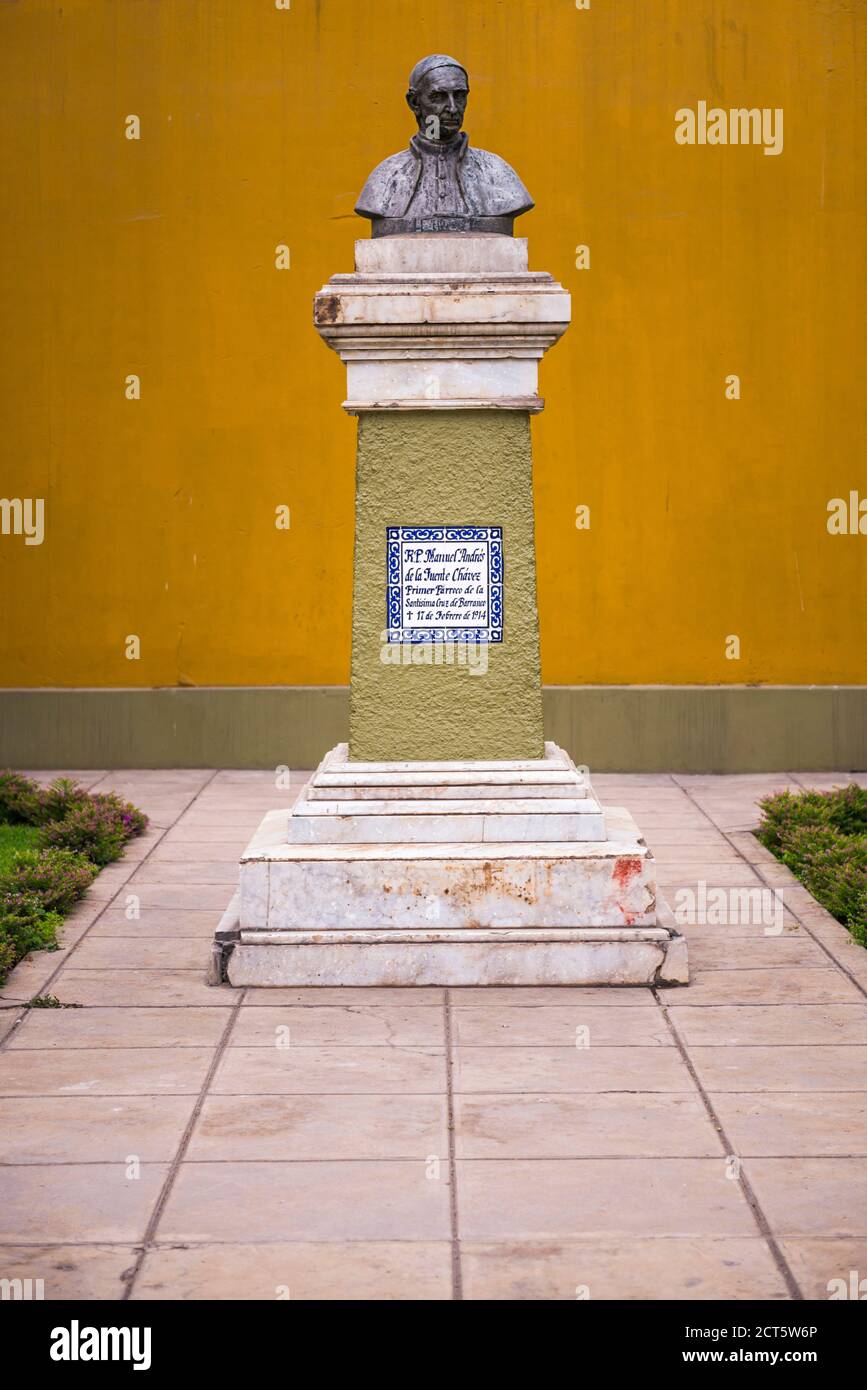 Statue at La Ermita Church, Barranco District, Lima, Lima Province, Peru, South America Stock Photo