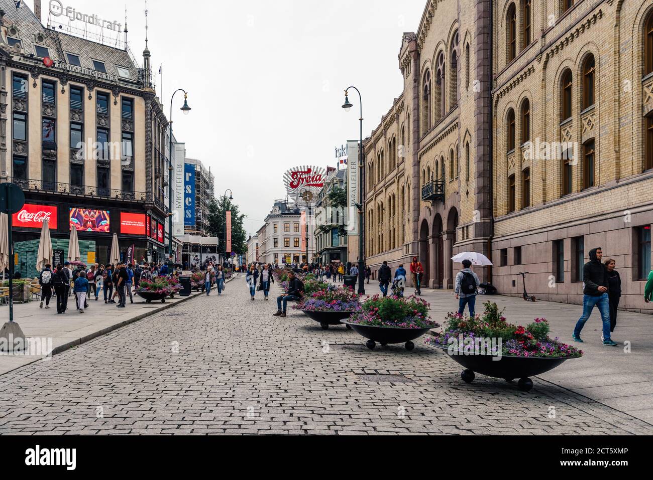 Oslo city shopping center hi-res stock photography and images - Alamy