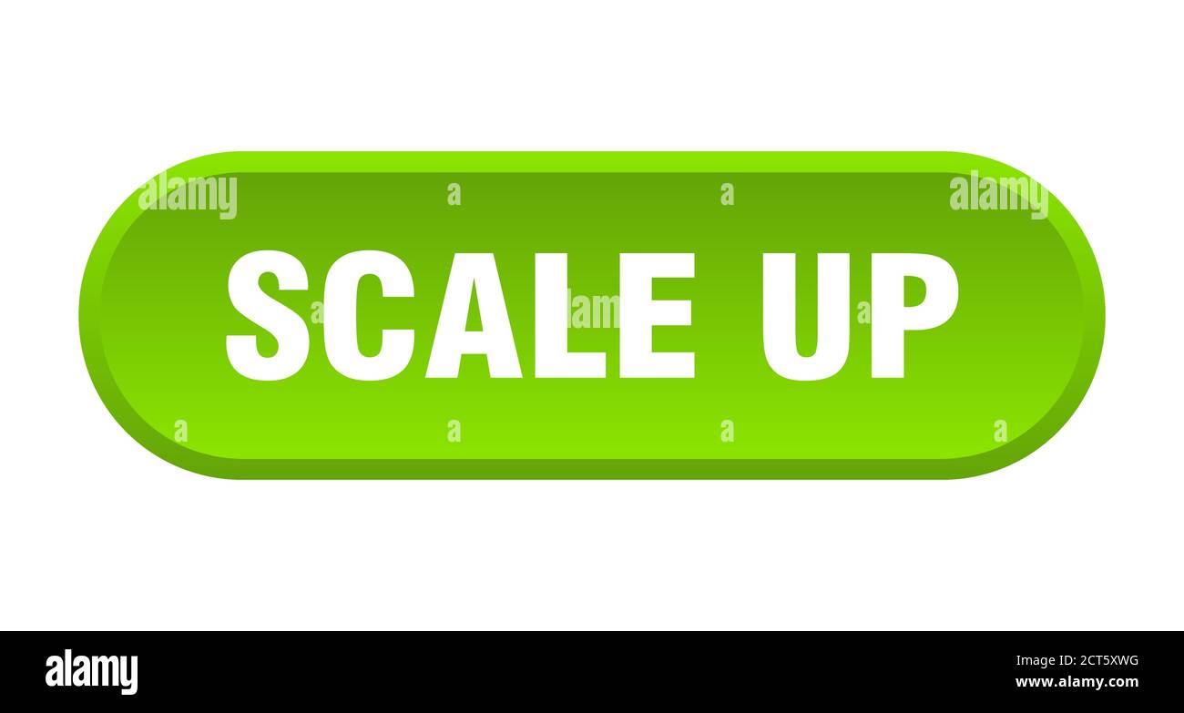 scale up button. rounded sign isolated on white background Stock Vector ...