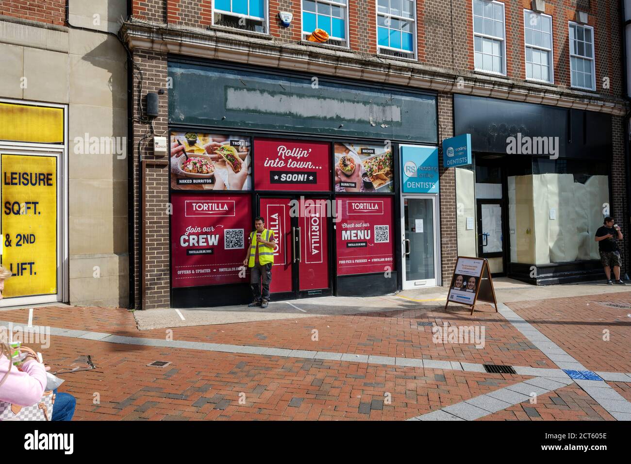 Tortilla Restaurant chain, new development in Reading UK Stock Photo