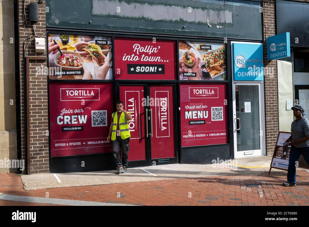 Tortilla Restaurant chain, new development in Reading UK Stock Photo