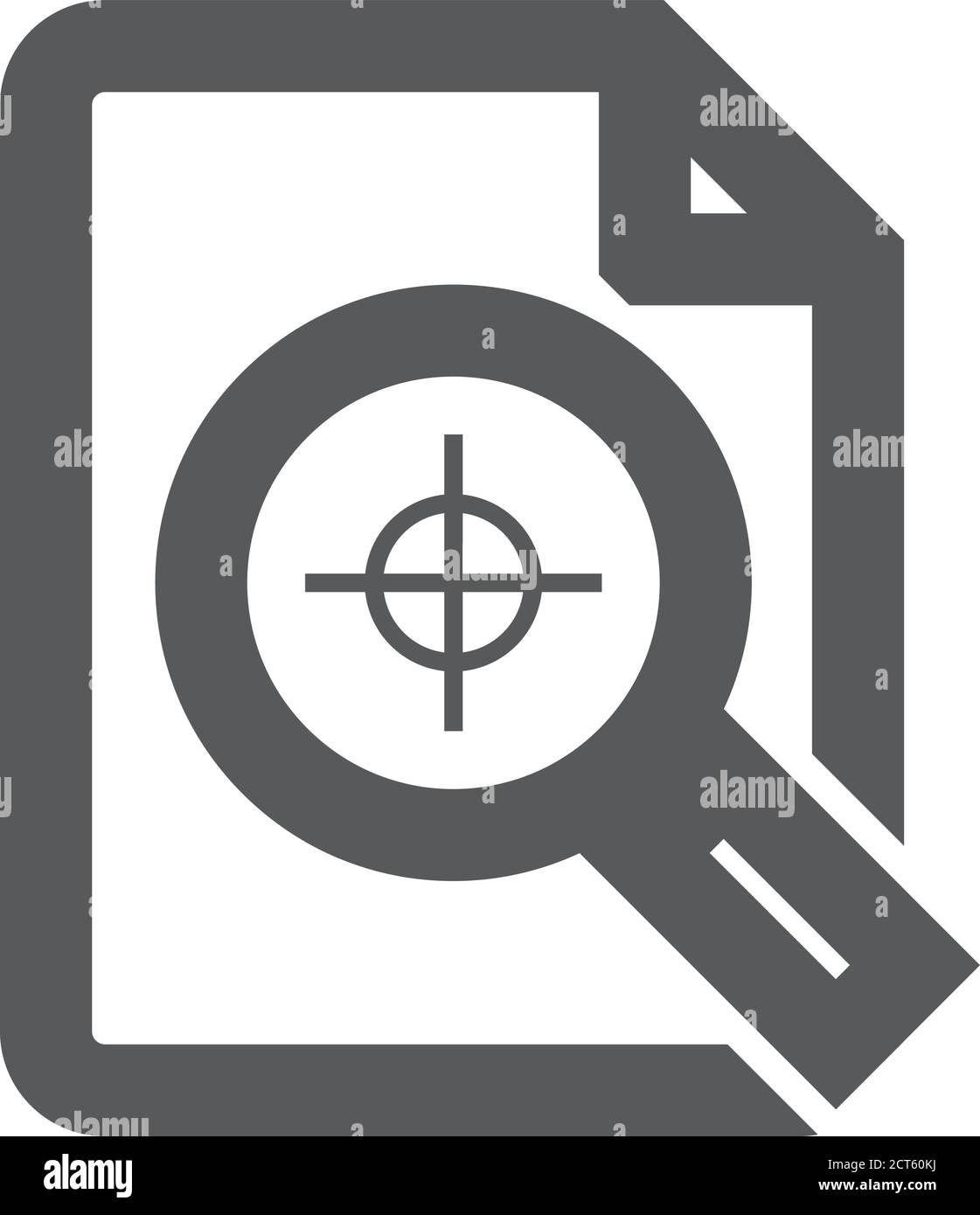 Printing quality control icon in thick outline style. Black and white