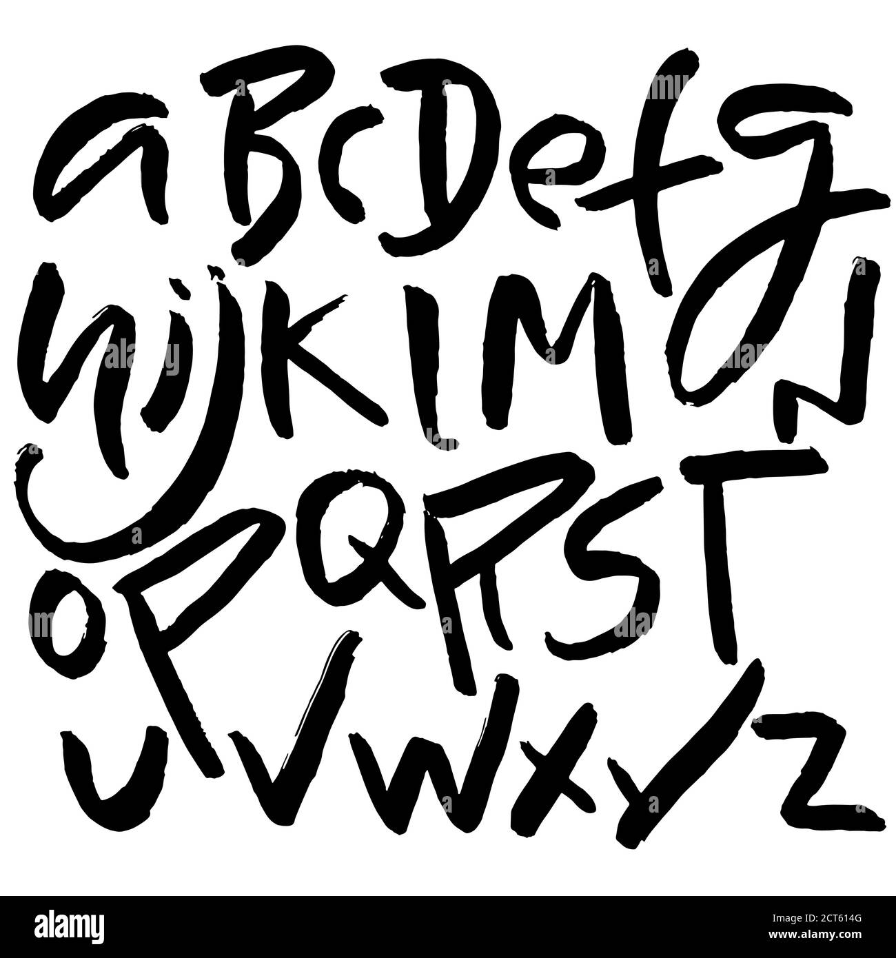 Black And White Graffiti Alphabet