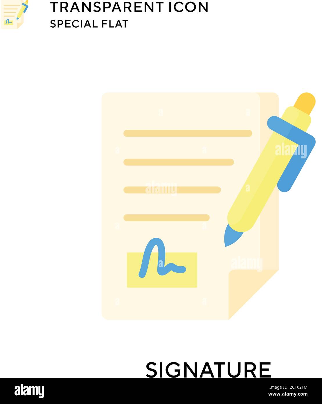 Autograph collection vector icon Stock Vector Images - Alamy