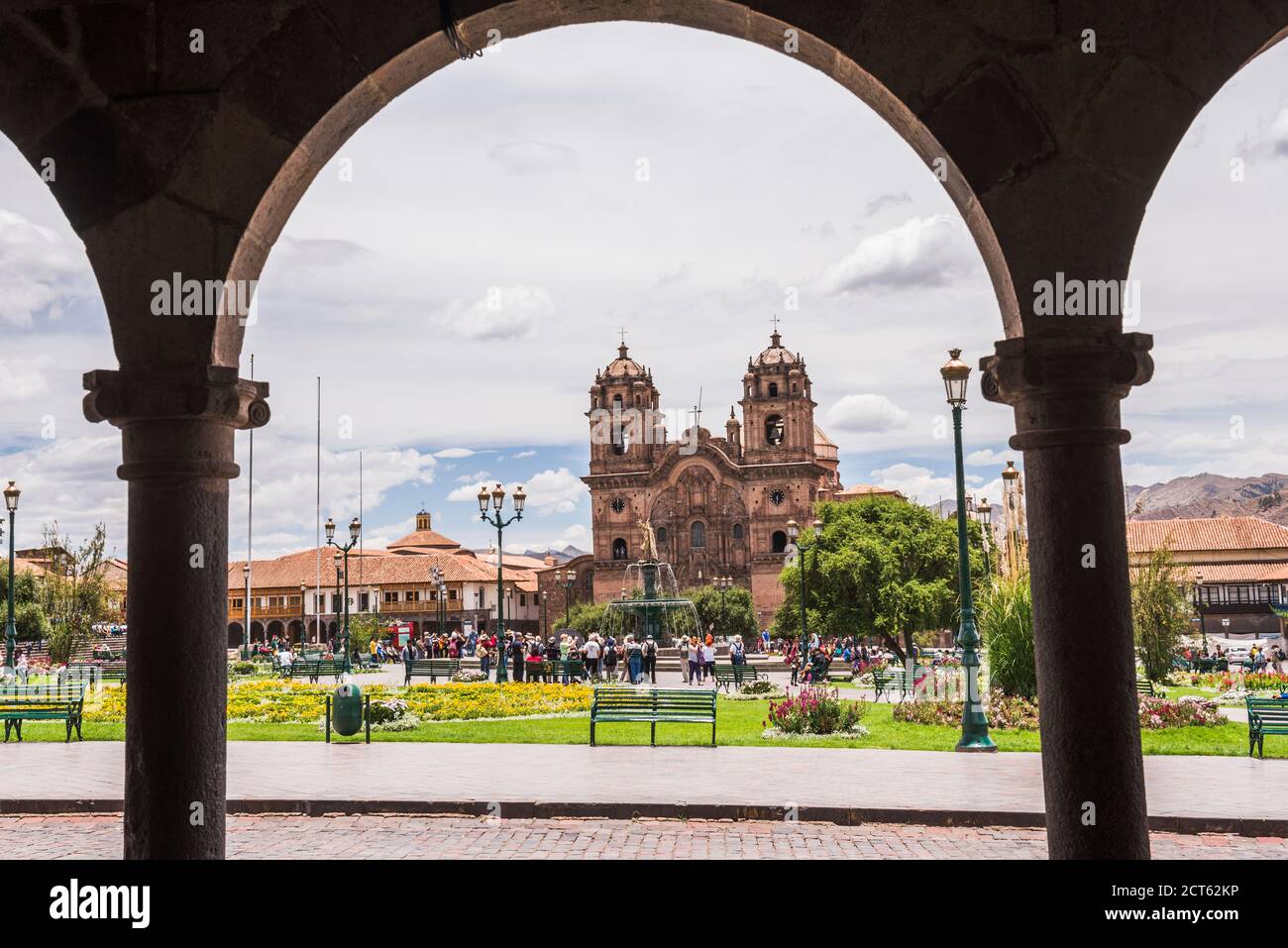 Cusco Cathedral Basilica of the Assumption of the Virgin, Plaza de Armas, Cusco, Cusco Region, Peru, South America Stock Photo