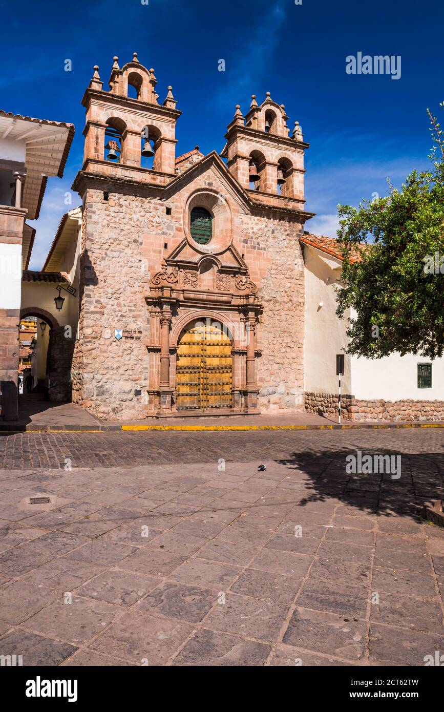 Church for the Colegio San Antonio Abad (Capilla de San Antonio Abad),  Cusco, Peru, South America Stock Photo - Alamy