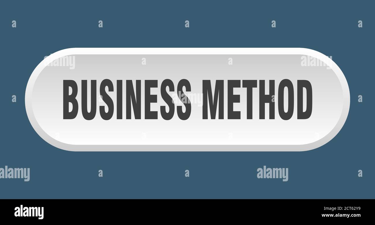business method button. rounded sign isolated on white background Stock ...