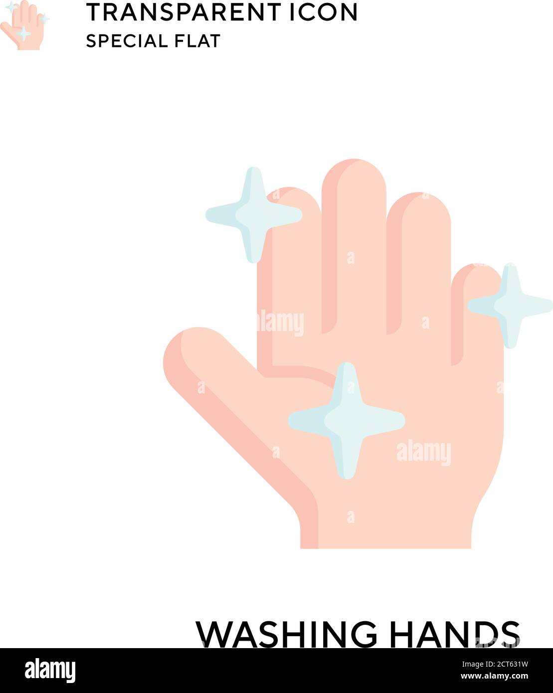 Washing hands vector icon. Flat style illustration. EPS 10 vector Stock ...