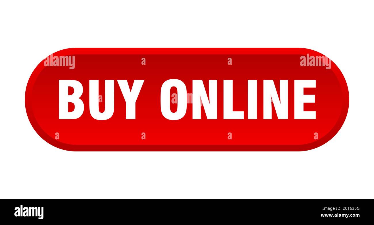 buy online button. rounded sign isolated on white background Stock ...