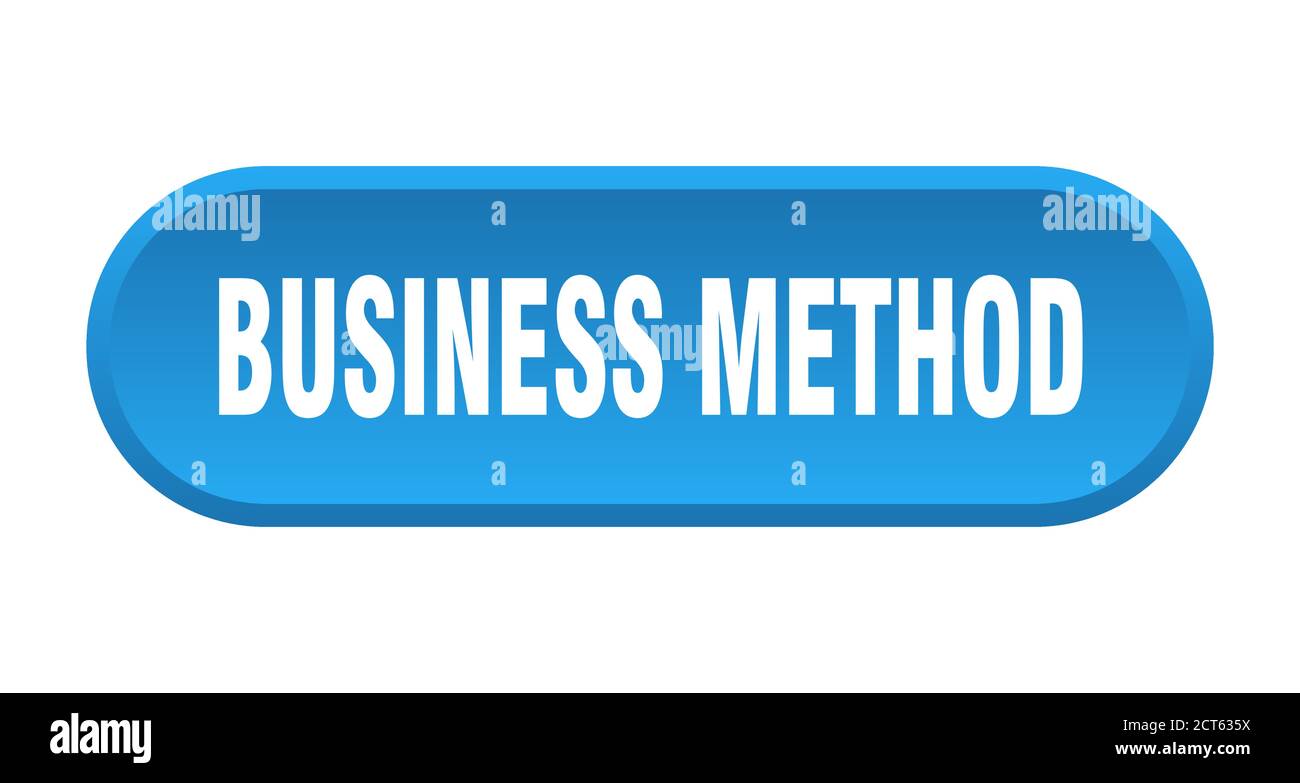 business method button. rounded sign isolated on white background Stock ...