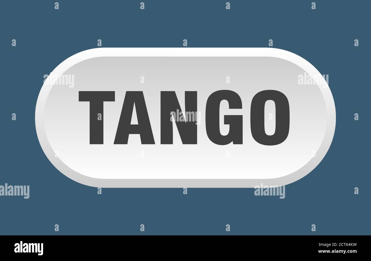 tango button. rounded sign isolated on white background Stock Vector ...