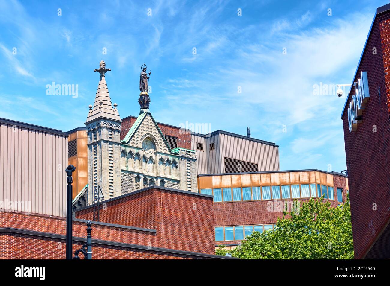 Sculpture downtown montreal quebec canada hires stock photography and
