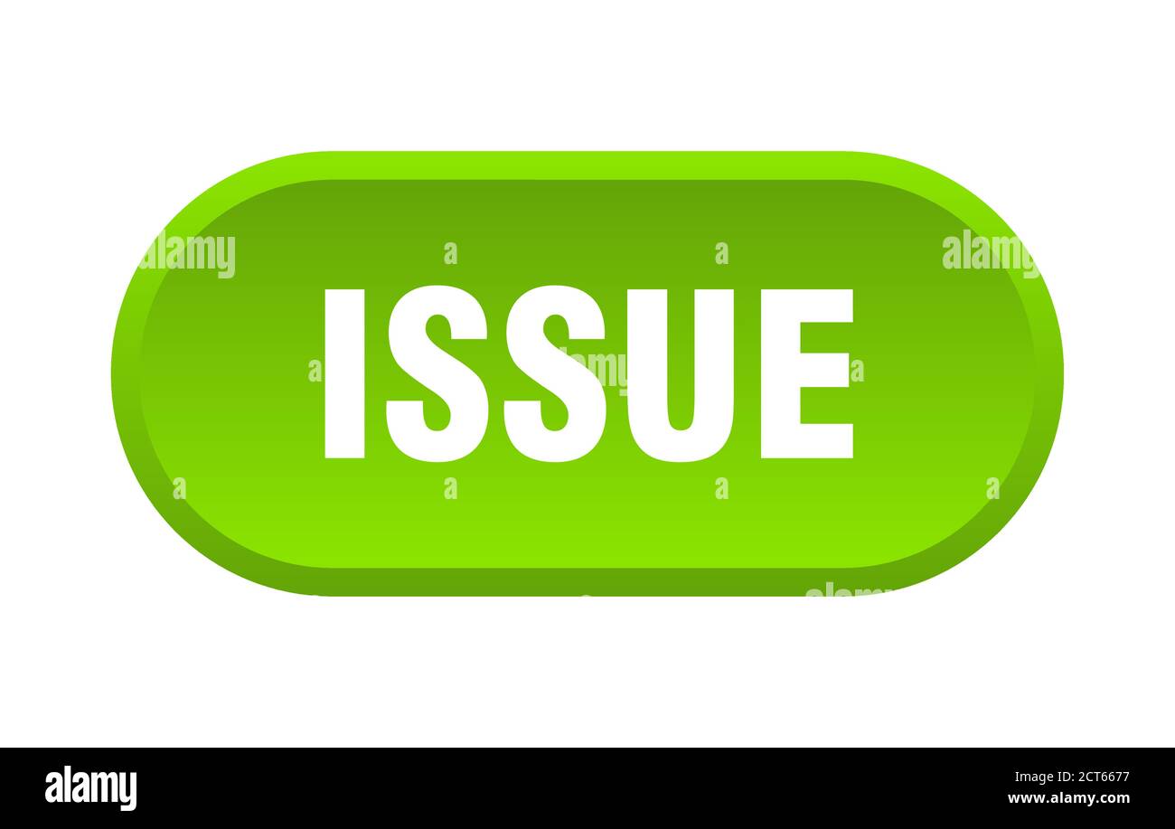 issue button. rounded sign isolated on white background Stock Vector ...