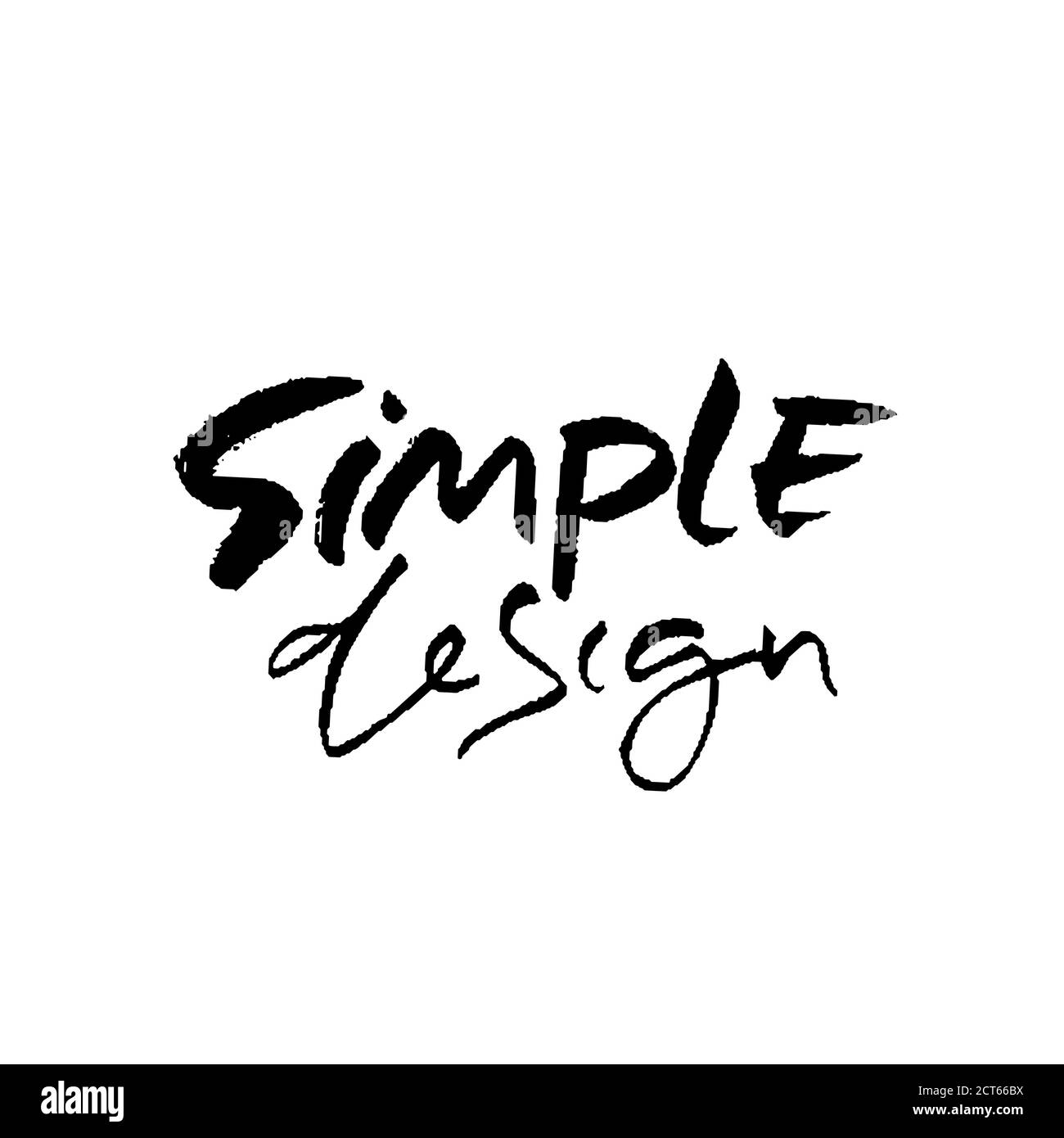 Simple design. Hand drawn modern brush lettering. Typography banner ...