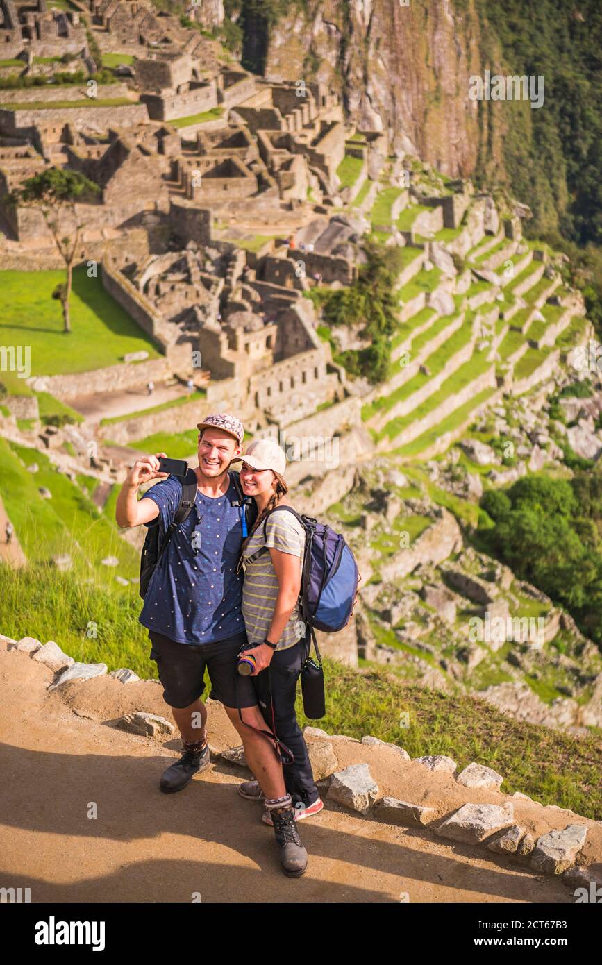 Machu picchu portrait hi-res stock photography and images - Alamy