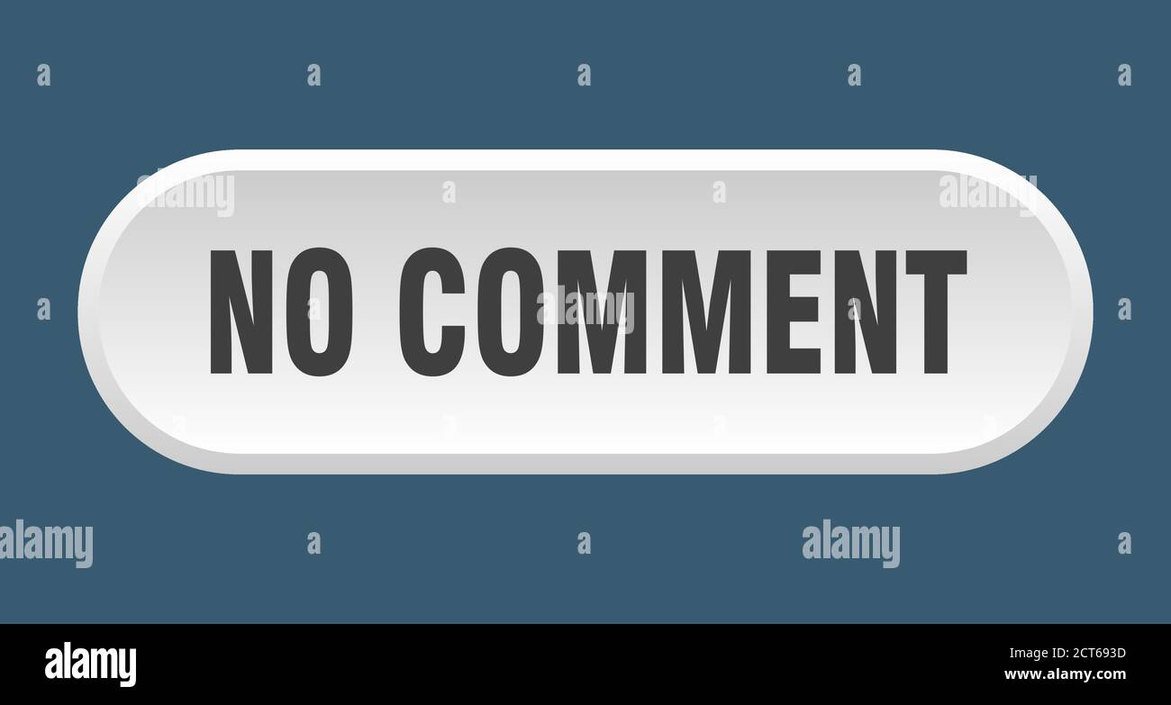 no comment button. rounded sign isolated on white background Stock Vector