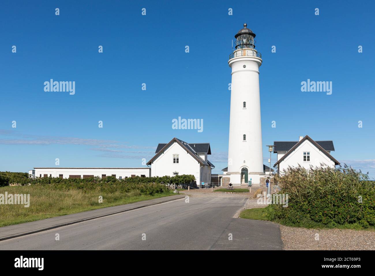 Hirtshals Fyr, the historic lighthouse at Hirtshals, Jutland, Denmark Stock Photo