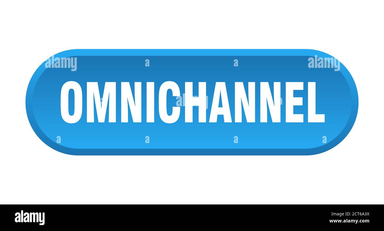 omnichannel button. rounded sign isolated on white background Stock ...