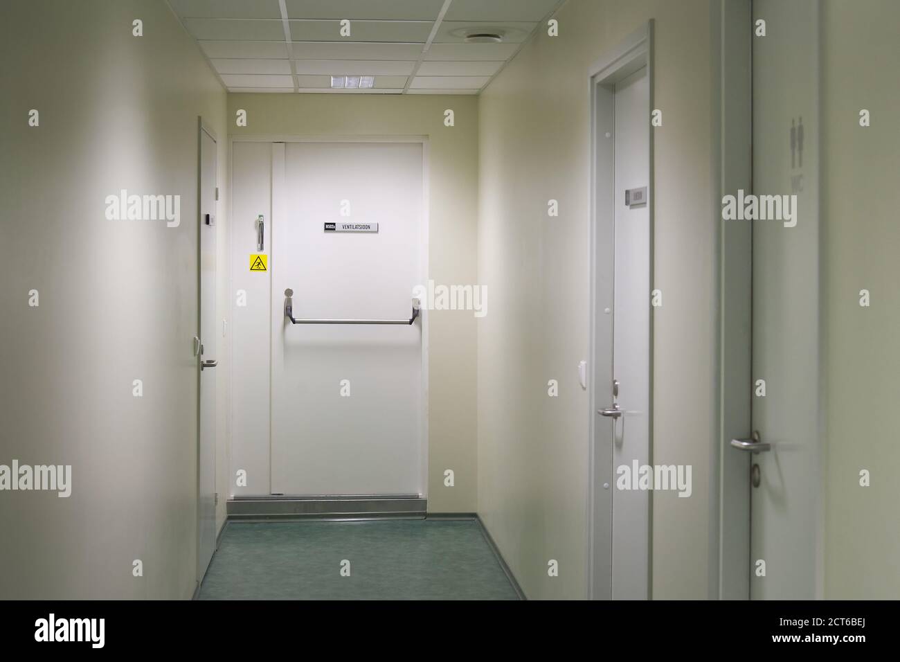 Empty Hallway in a building Stock Photo