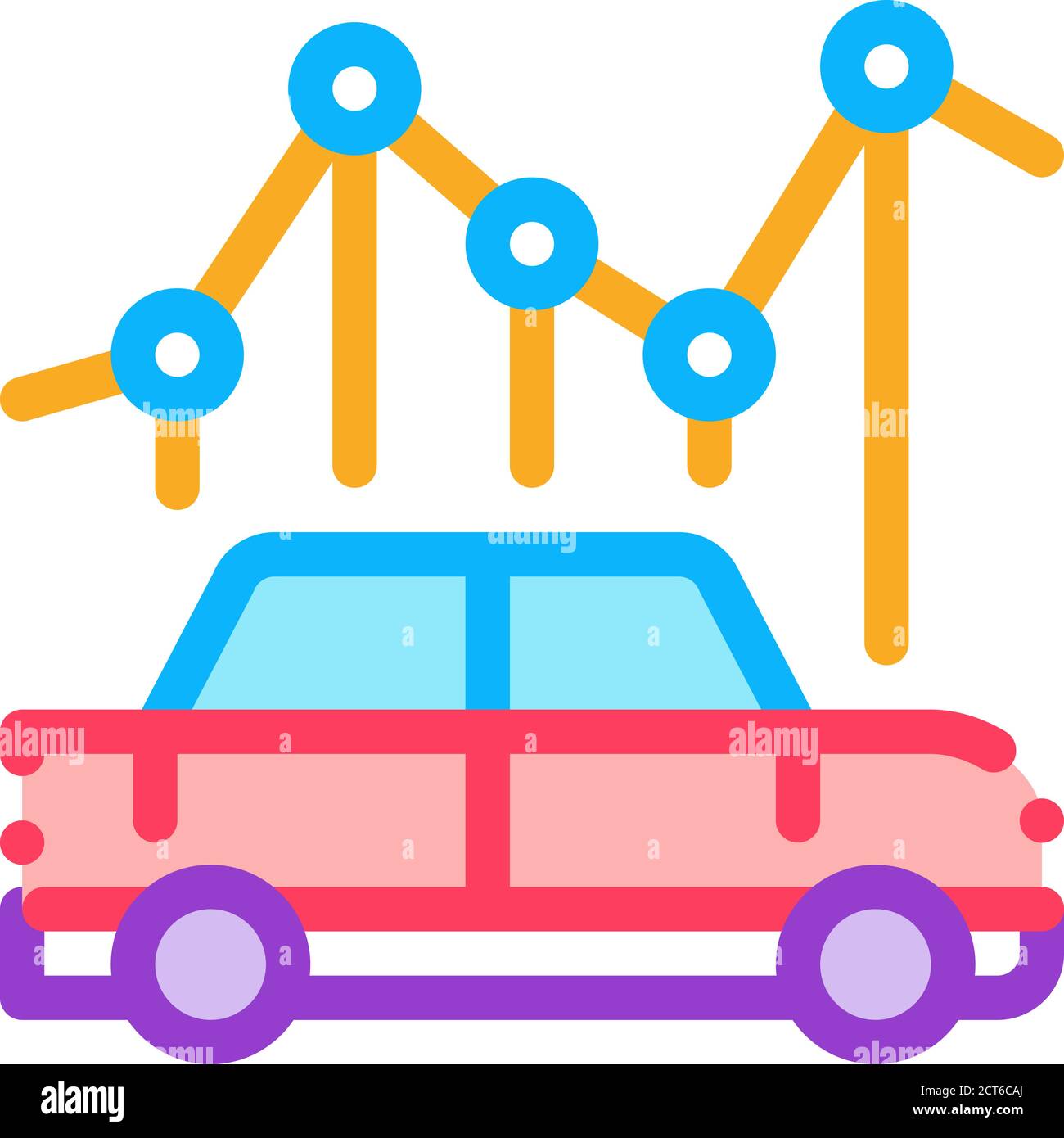 car use infographic icon vector outline illustration Stock Vector Image ...