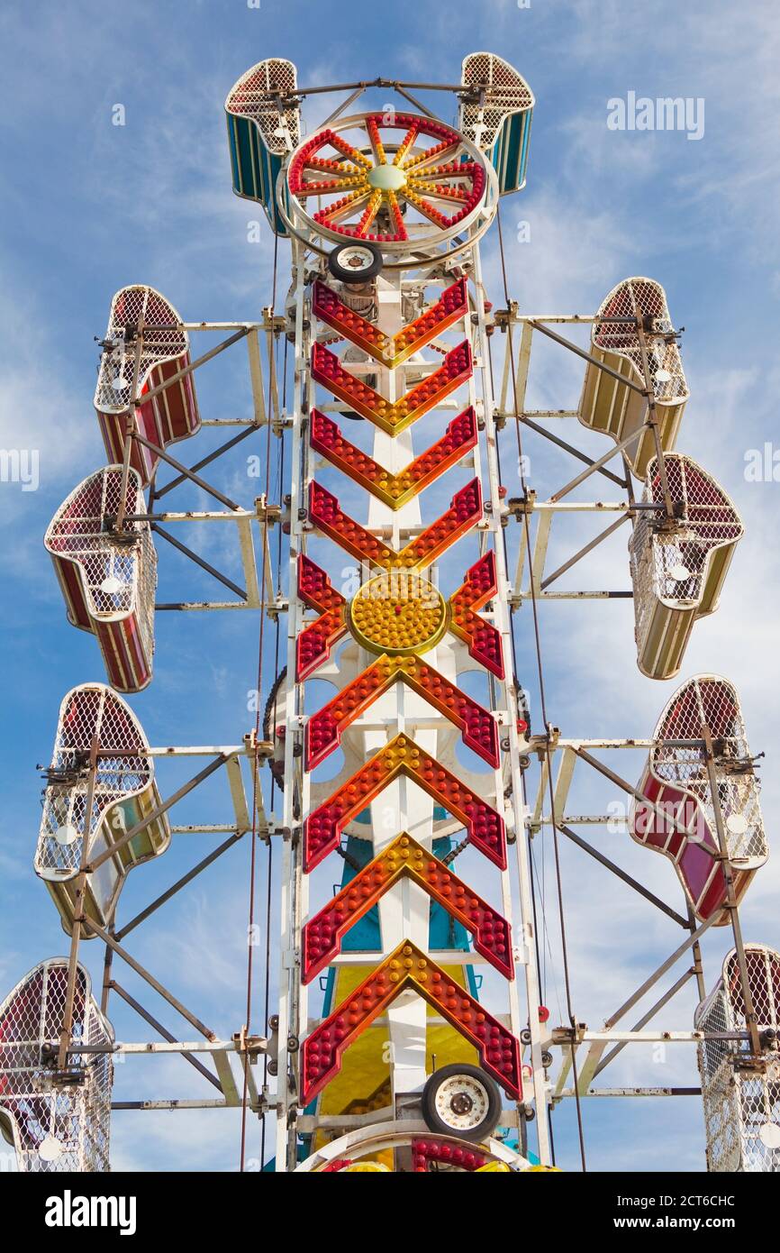 Empty Amusement Park Ride Stock Photo
