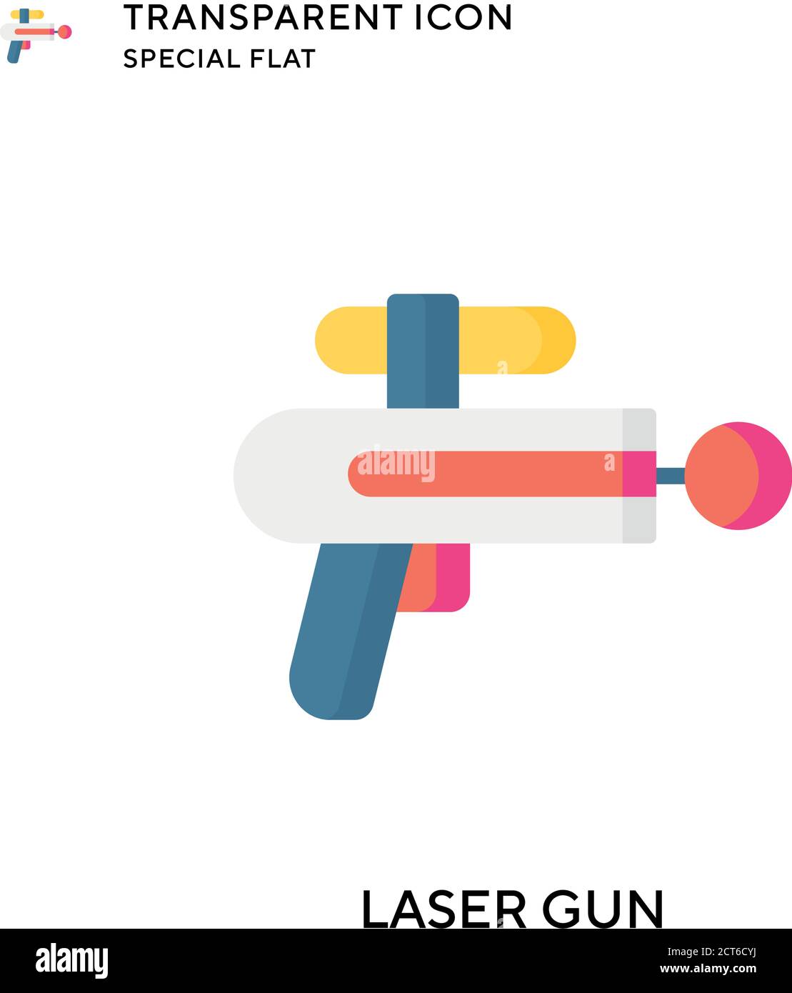 Laser Tag Gun Game Icon Vector Laser Tag Futuristic Logo Weapon