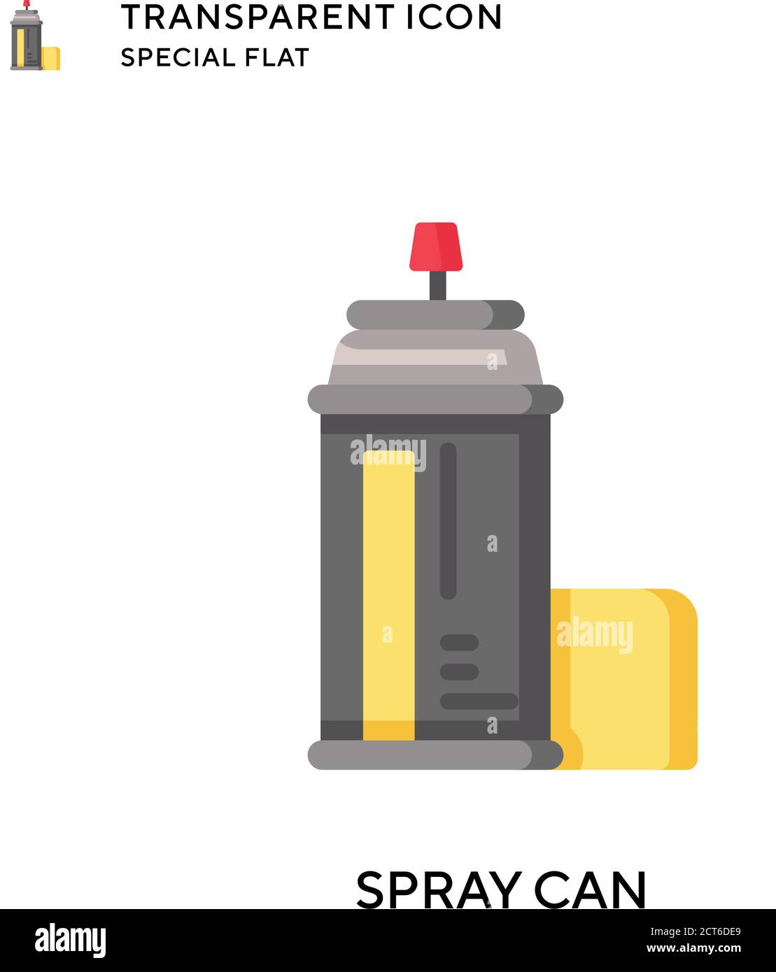 Spray can vector icon. Flat style illustration. EPS 10 vector Stock