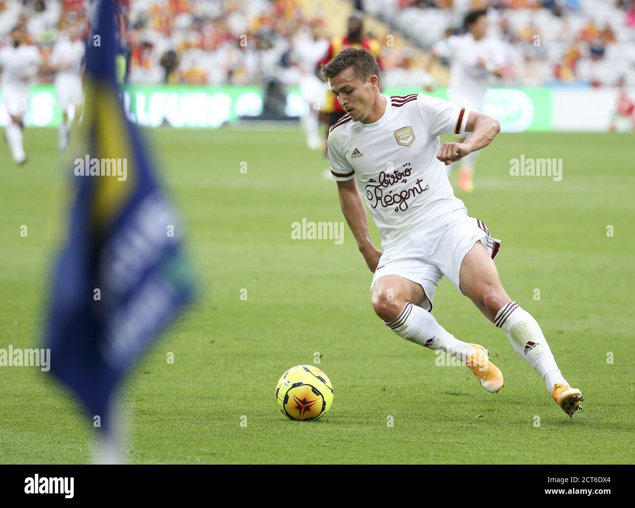 Nicolas de Preville of Bordeaux during the French championship Ligue 1 football match between RC Lens and Girondins de Bordeaux on September 19, 2020 Stock Photo