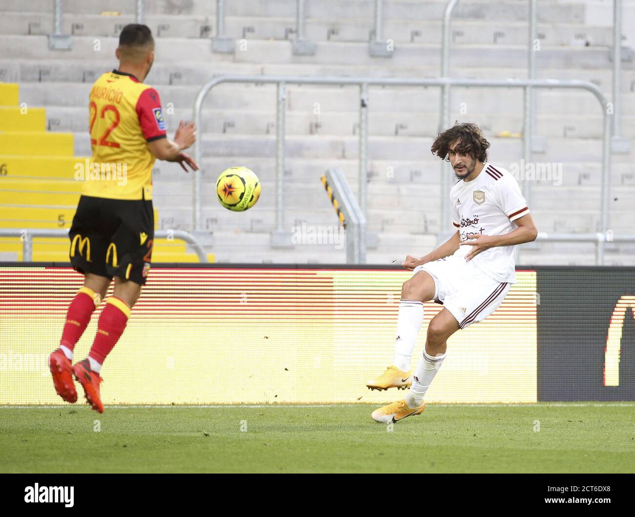 Yacine Adli of Bordeaux during the French championship Ligue 1 football match between RC Lens and Girondins de Bordeaux on September 19, 2020 at Stade Stock Photo