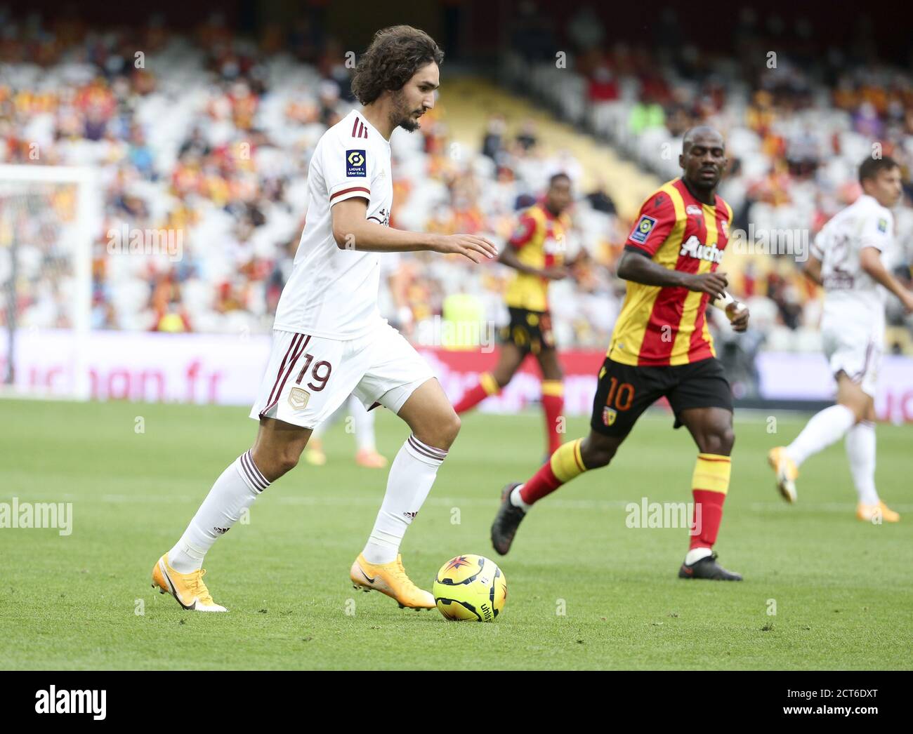 Yacine Adli of Bordeaux during the French championship Ligue 1 football match between RC Lens and Girondins de Bordeaux on September 19, 2020 at Stade Stock Photo