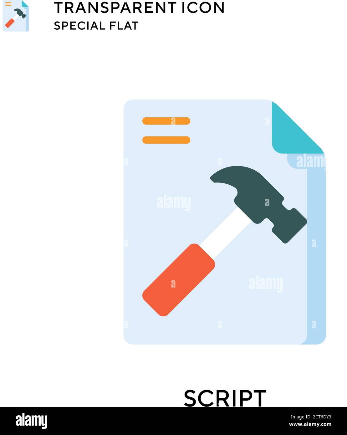 Script vector icon. Flat style illustration. EPS 10 vector Stock Vector ...