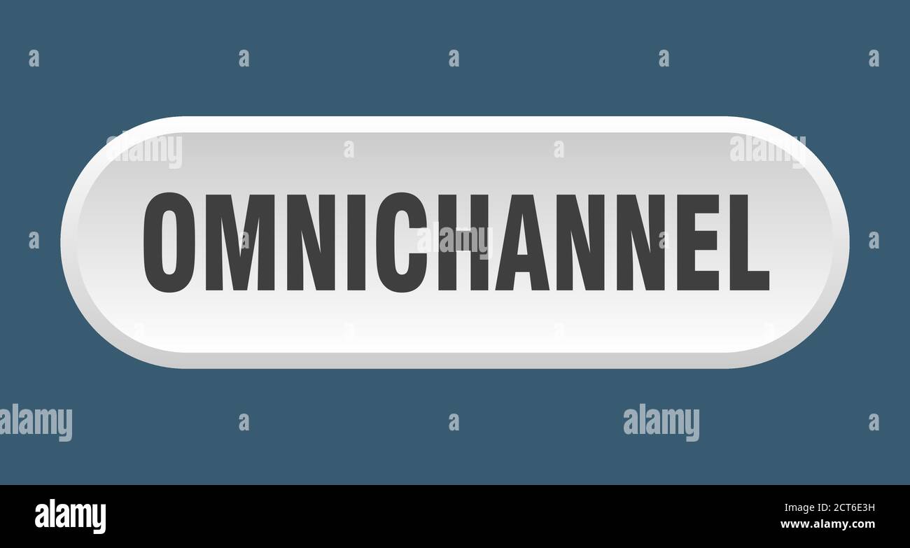 omnichannel button. rounded sign isolated on white background Stock ...